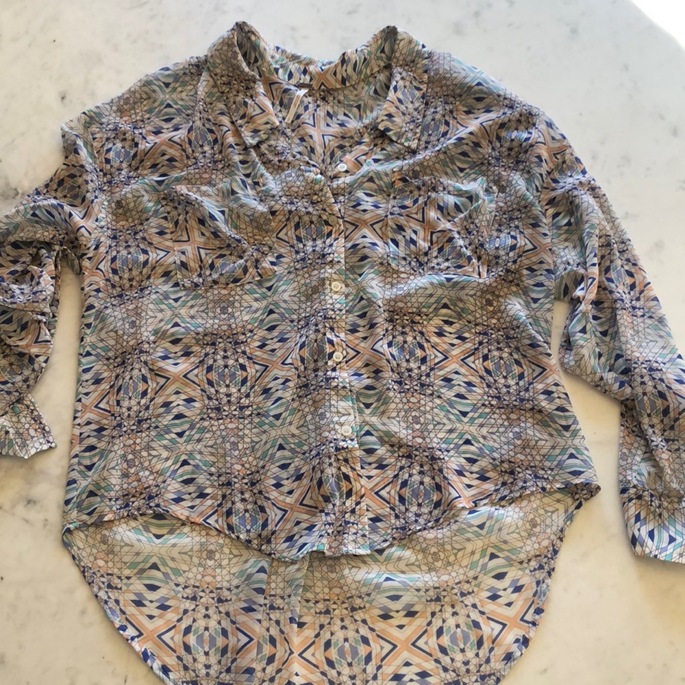Free People Button Down Top
